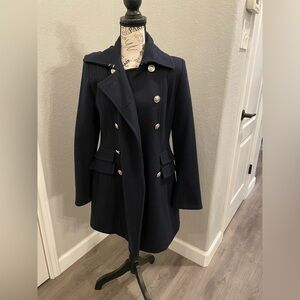 Laundry by Shelli Segal Elegant Navy Women's Pea Coat